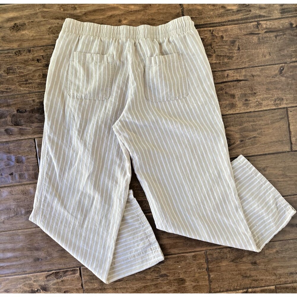 Amazon Essentials Women's Beige Linen Pull on Casual Pants Size Large - Picture 2 of 7